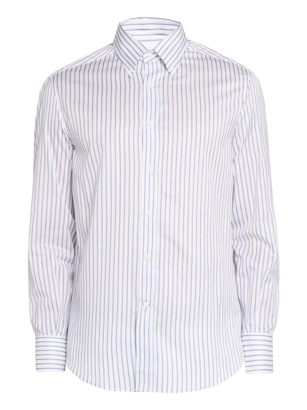 Brunello Cucinelli Men's Stripe Cotton Slim-Fit Button-Down Shirt
