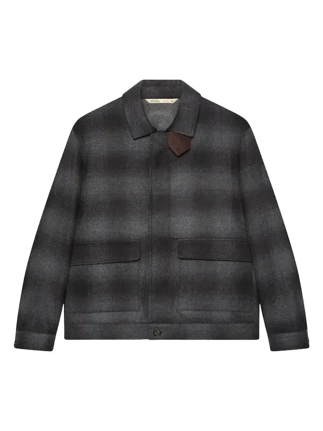 Men's Wool Check Overshirt