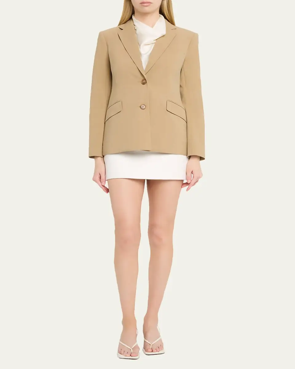 Simkhai Moren Pleated Back Blazer | Thumbnail 2