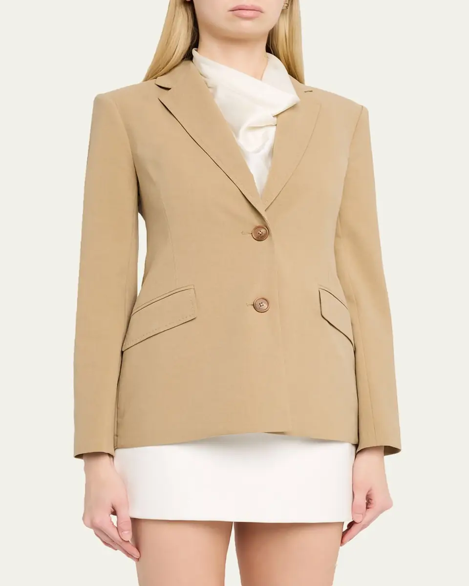 Simkhai Moren Pleated Back Blazer | Thumbnail 4