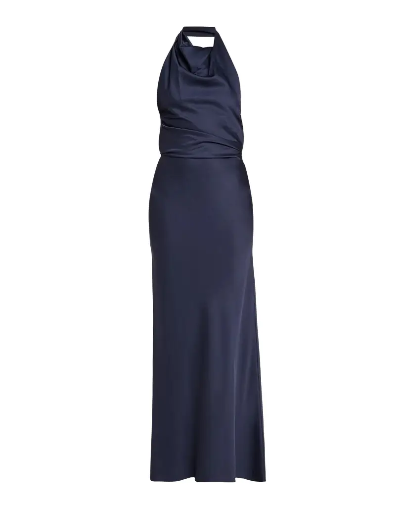 SIMKHAI Reannon Draped Satin Gown | Image 1 SIMKHAI Reannon Draped Satin Gown | Image 1