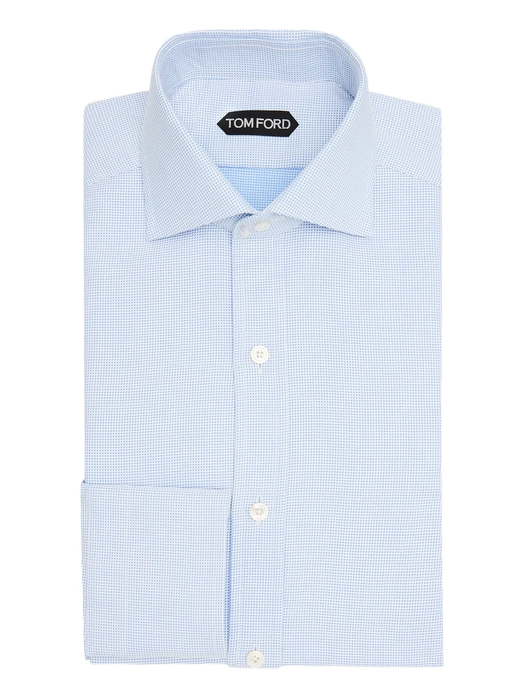 Men's Cotton Woven Micro-Check Dress Shirt Men's Cotton Woven Micro-Check Dress Shirt