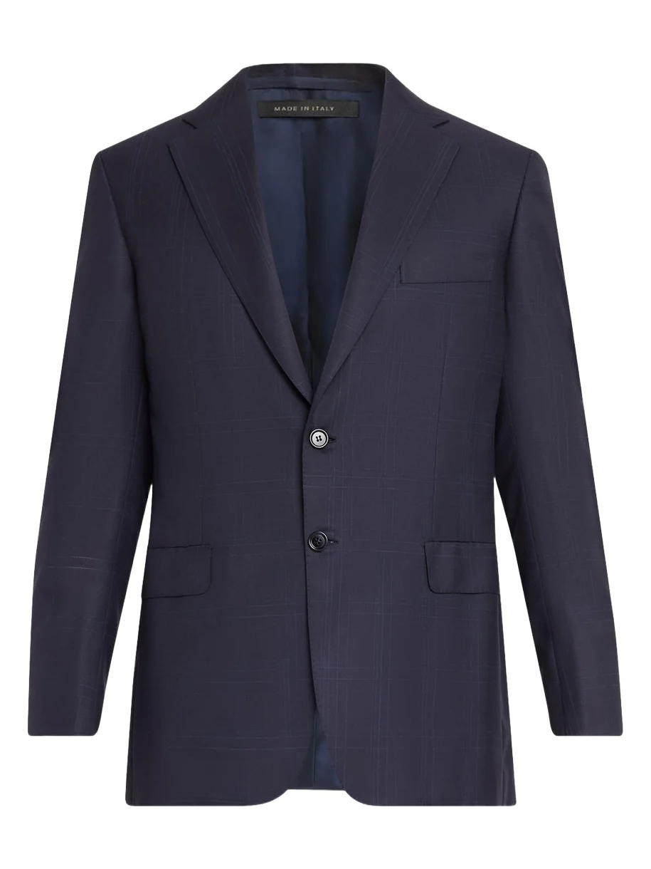 Brioni Men's Brunico Plaid Wool Blazer