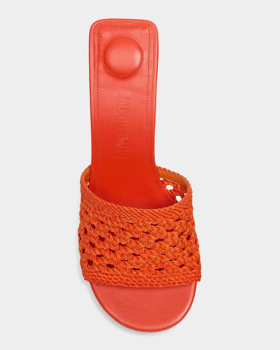 Jacquemus 75mm Les Cubisto Open-Knit Mules | Thumbnail 4 Jacquemus 75mm Les Cubisto Open-Knit Mules | Thumbnail 4