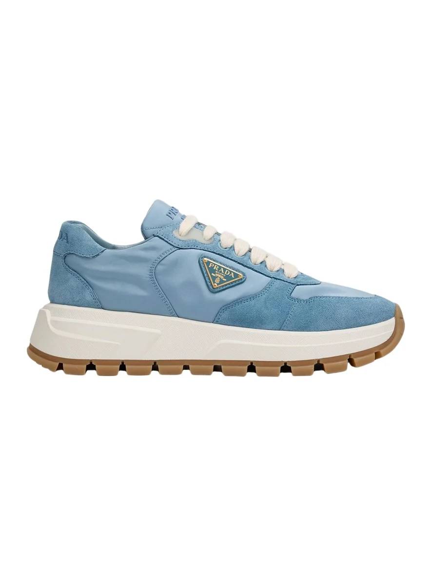 Prax Suede Logo Runner Sneakers