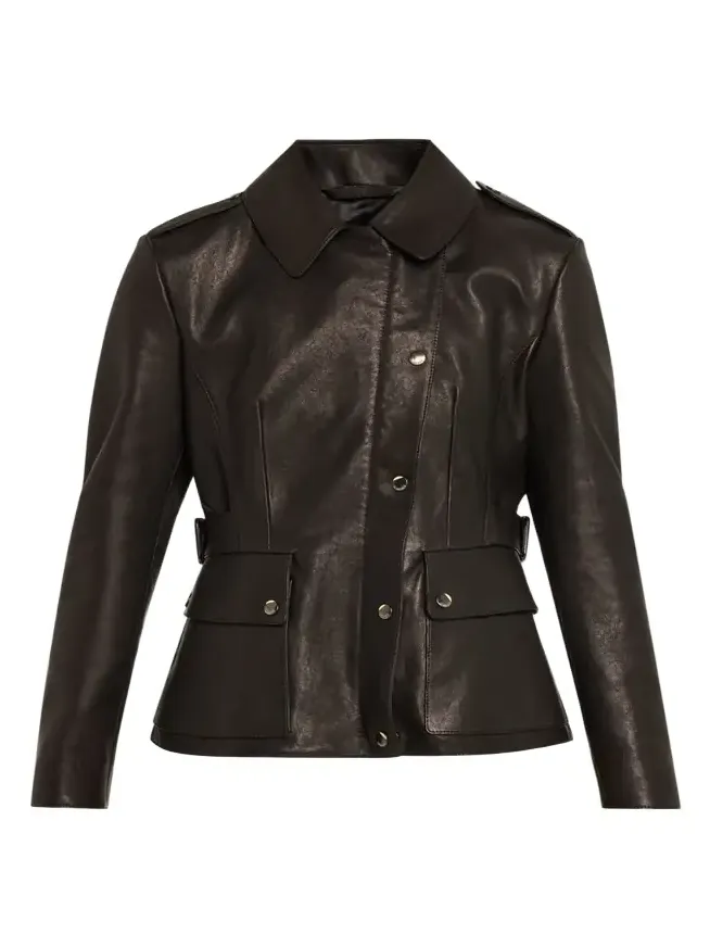 Leyton Lamb Leather Trench Jacket Leyton Lamb Leather Trench Jacket