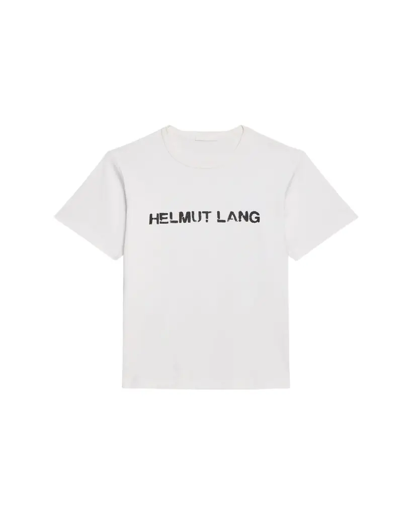 Helmut Lang Men's Relaxed-Fit Stencil Cotton Tee | Image 1 Helmut Lang Men's Relaxed-Fit Stencil Cotton Tee | Image 1