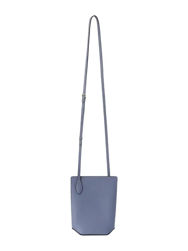 Valextra Vivi Leather Crossbody Phone Bag