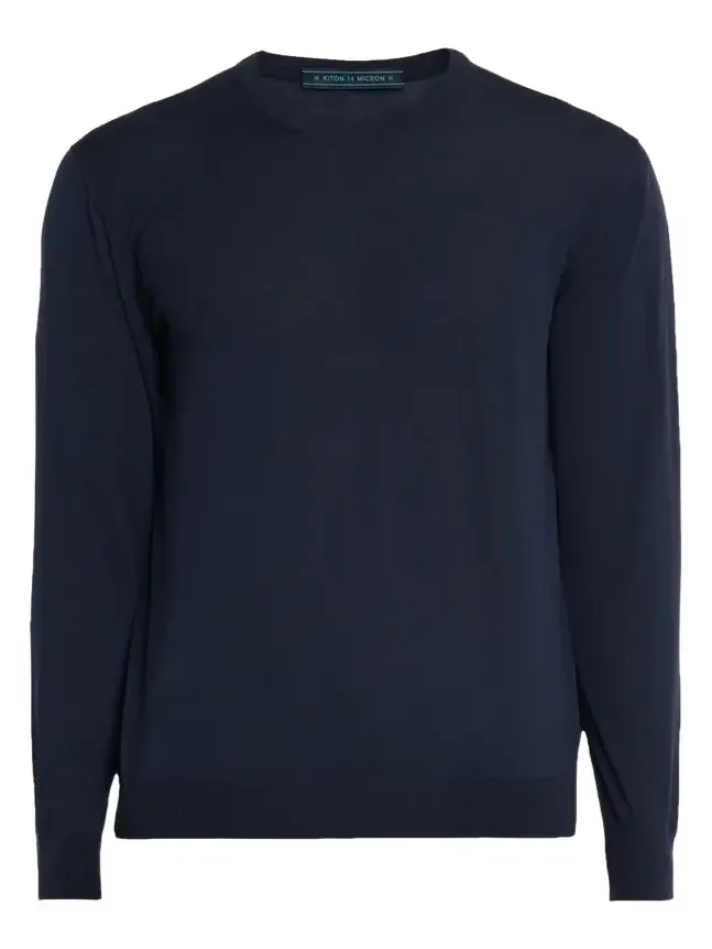 Men's 14 Micron Wool Crewneck Sweater Men's 14 Micron Wool Crewneck Sweater