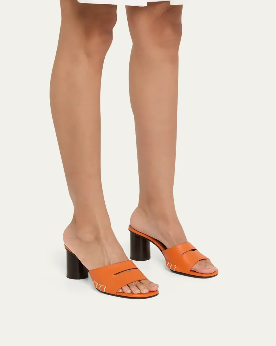 JW Anderson Leather Loafer-Inspired Mule Sandals | Thumbnail 2
