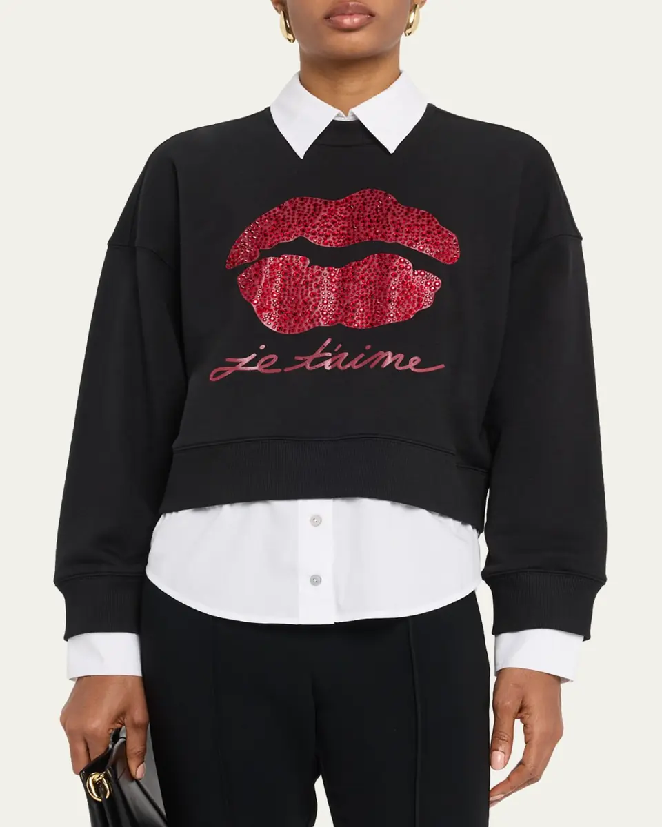 Cinq à Sept Je'Taime Justina Combo Pullover | Thumbnail 4