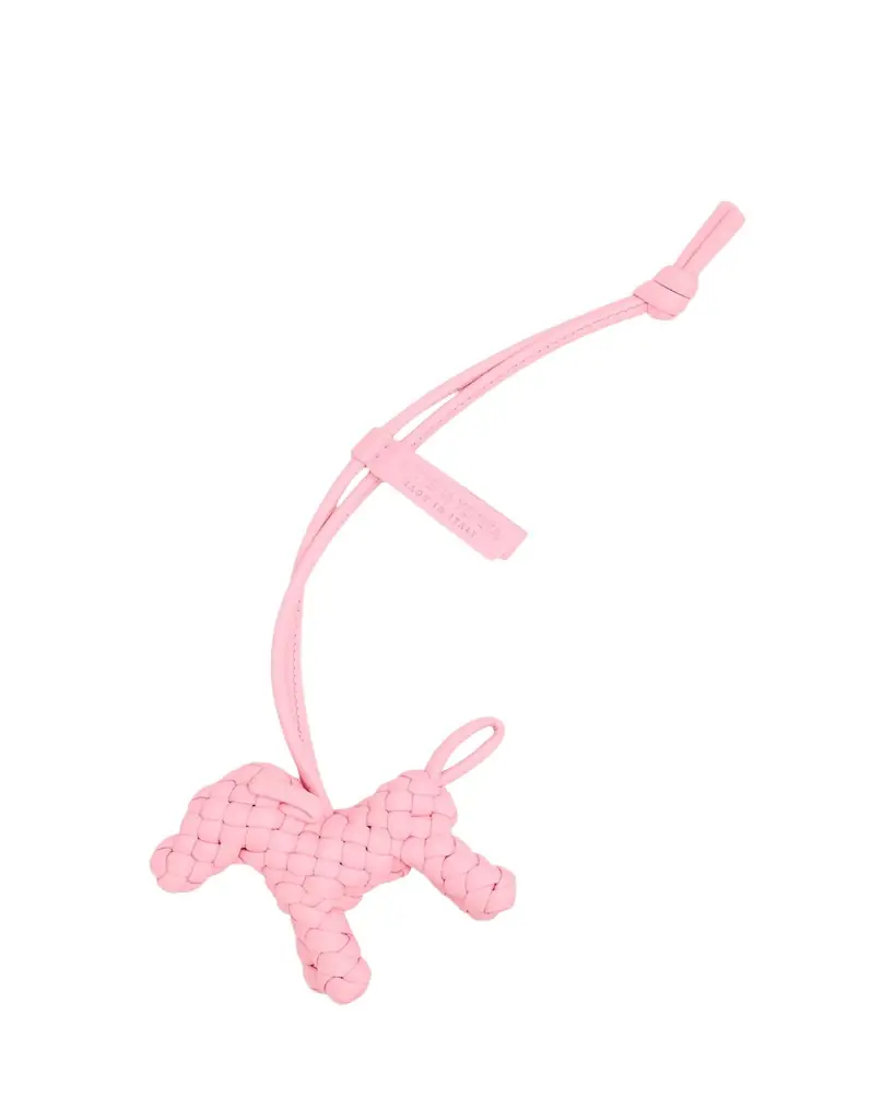 Bottega Veneta Intreccio Nappa Leather Dog Charm | Image 1 Bottega Veneta Intreccio Nappa Leather Dog Charm | Image 1