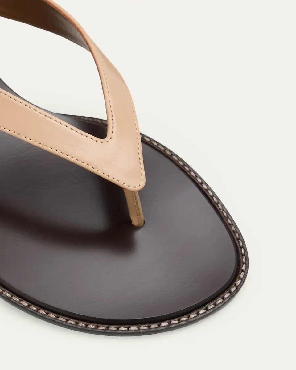 Giuseppe Zanotti 25mm Amelia Leather Thong Sandals | Thumbnail 3