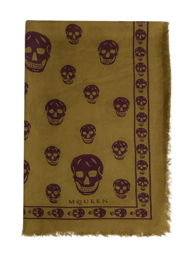 Alexander McQueen Men's Abstract Skull Scarf