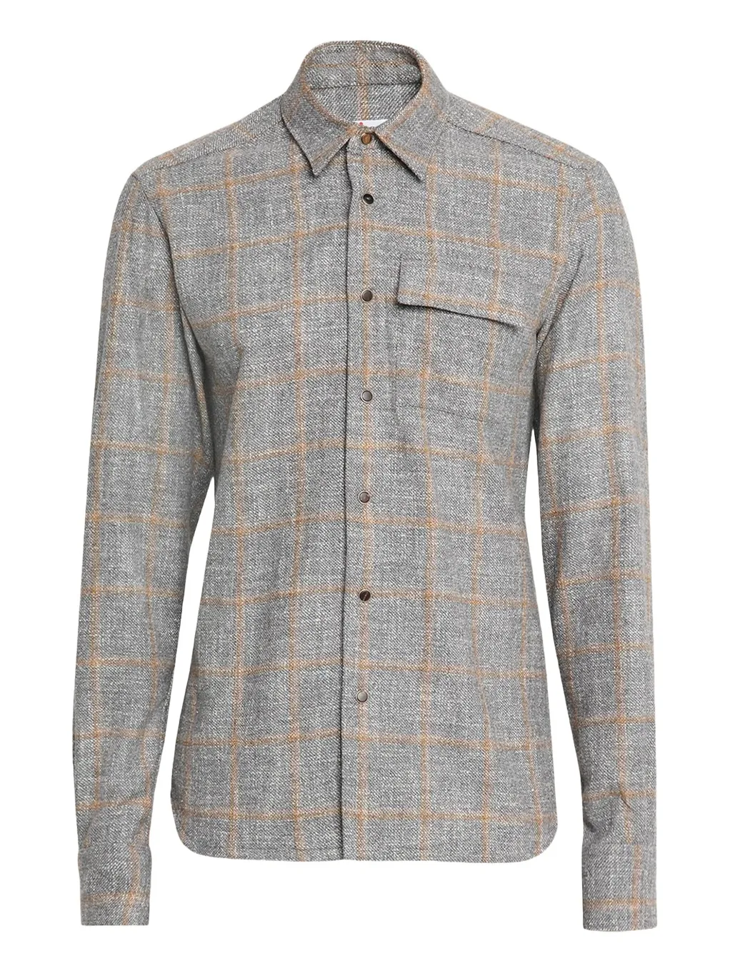 Men's Windowpane Snap-Front Overshirt