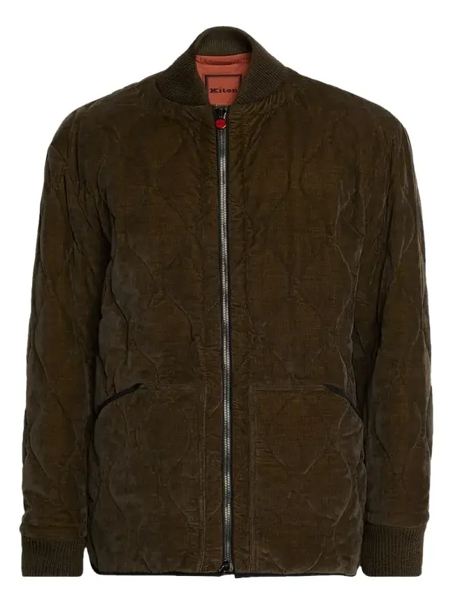 Men's Quilted Bomber Jacket