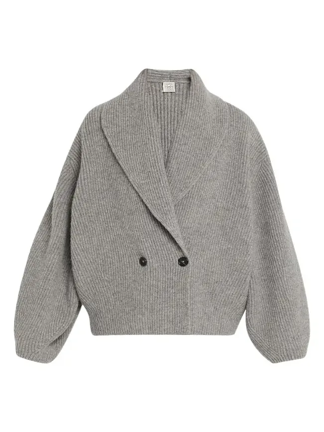 Shawl Lapel Wool Cardigan