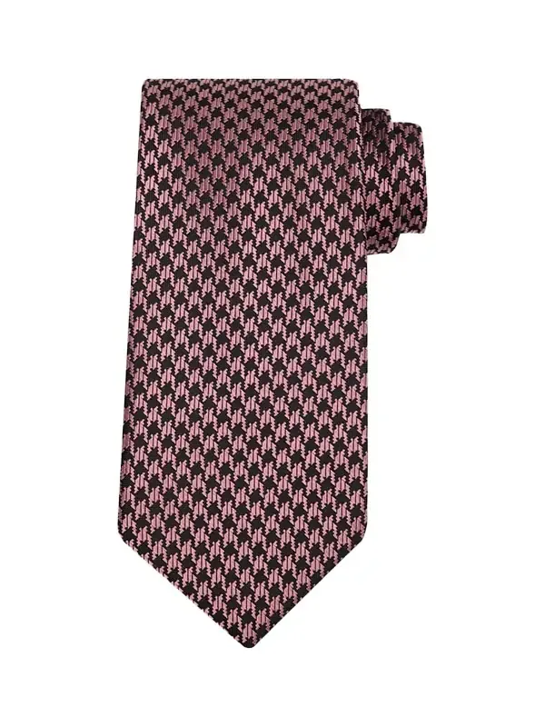 Men's Houndstooth Jacquard Silk Tie Men's Houndstooth Jacquard Silk Tie