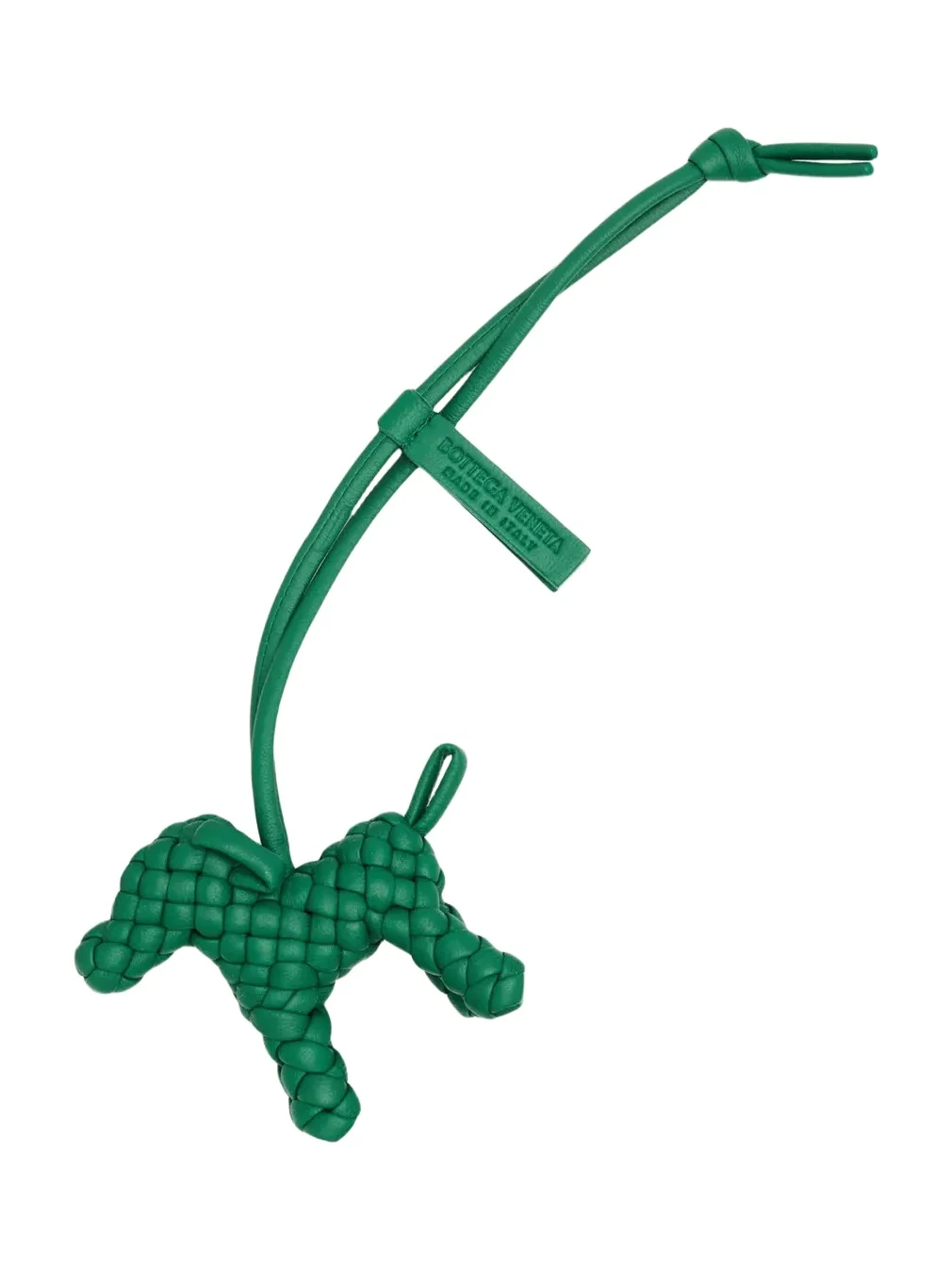 Bottega Veneta Intreccio Nappa Leather Dog Charm