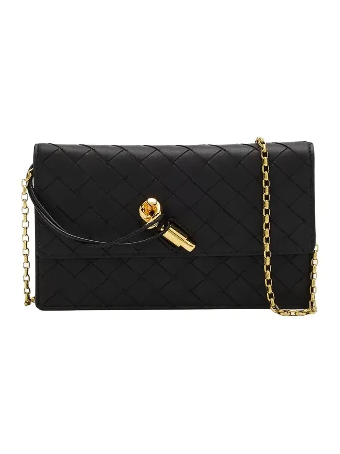 Andiamo Leather Chain Pouch Bag Andiamo Leather Chain Pouch Bag