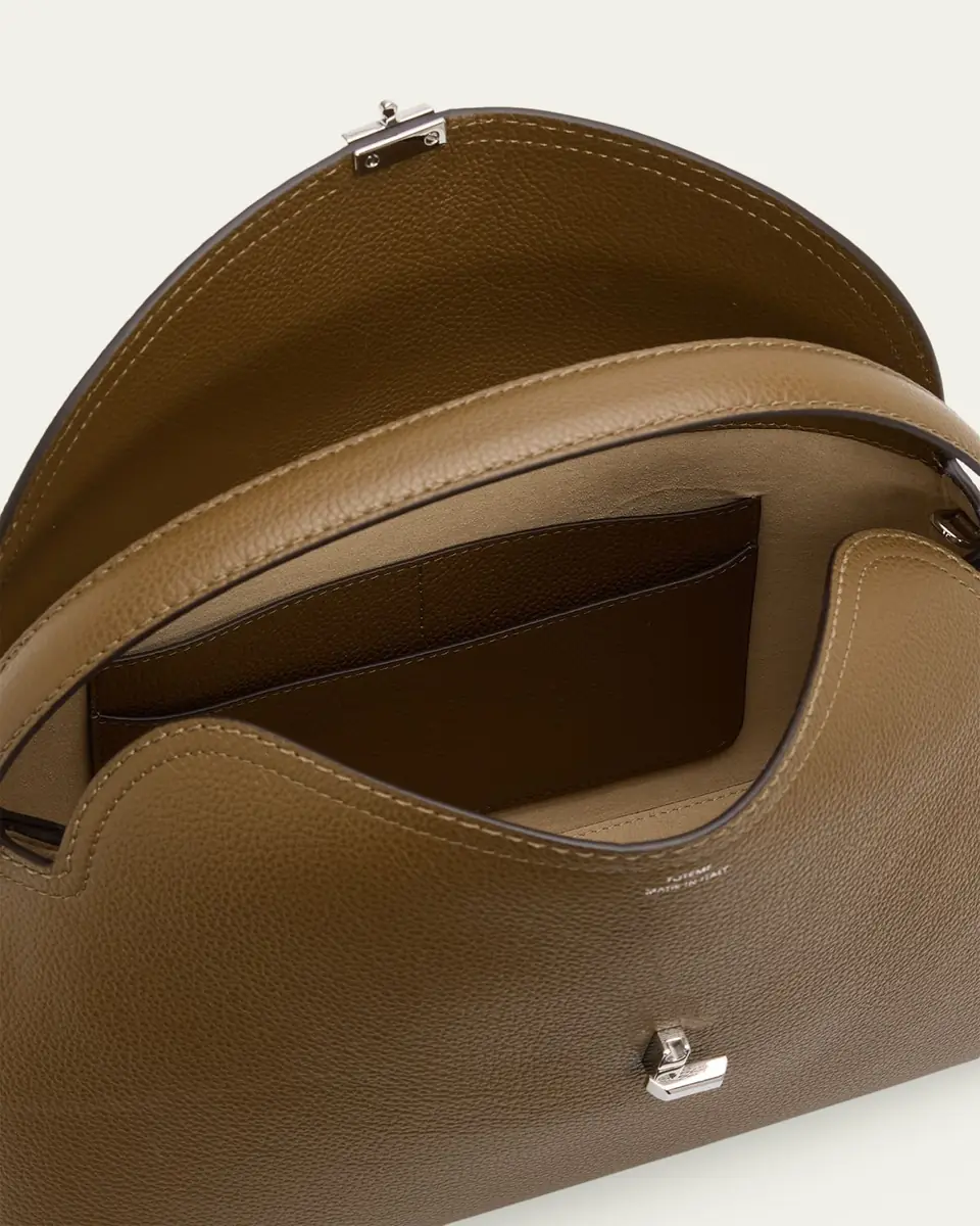 Toteme T-Lock Grain Leather Top-Handle Bag | Thumbnail 4 Toteme T-Lock Grain Leather Top-Handle Bag | Thumbnail 4
