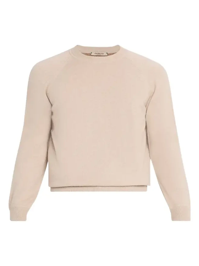 Men's Sweatshirt-Style Cashmere Crewneck Sweater Men's Sweatshirt-Style Cashmere Crewneck Sweater