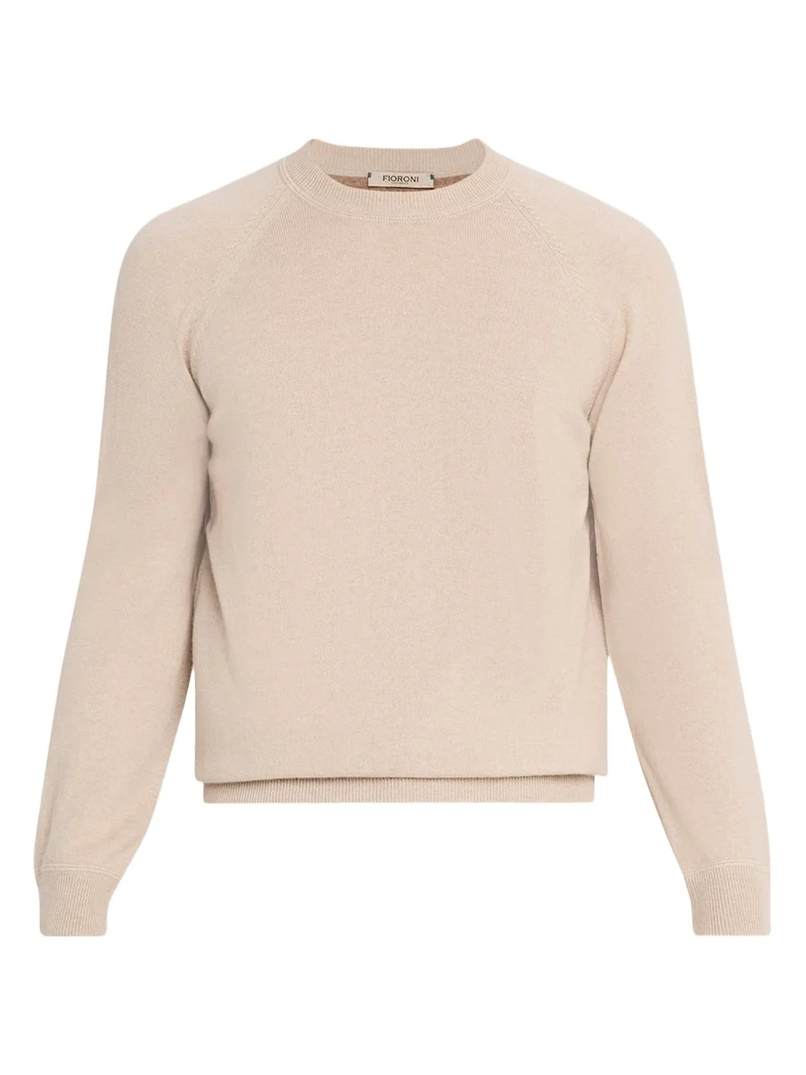 Men's Sweatshirt-Style Cashmere Crewneck Sweater Men's Sweatshirt-Style Cashmere Crewneck Sweater