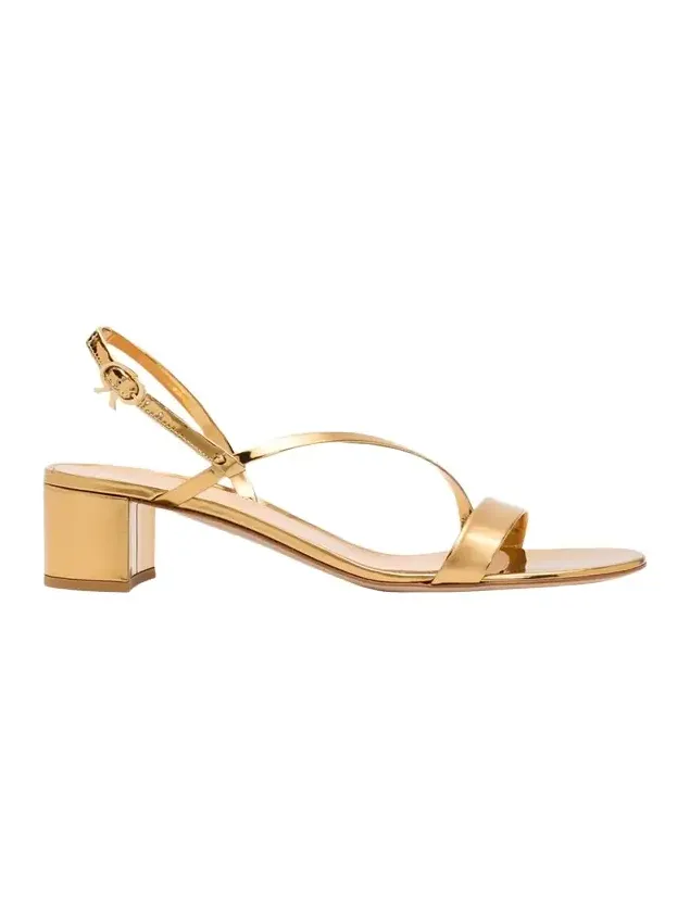 45mm Betsy Metallic Leather Sandals 45mm Betsy Metallic Leather Sandals
