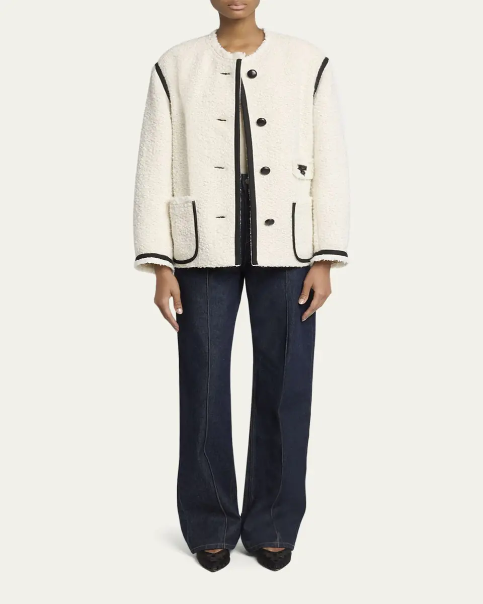 Isabel Marant Maylin Contrast-Trim Tweed Jacket | Thumbnail 2 Isabel Marant Maylin Contrast-Trim Tweed Jacket | Thumbnail 2