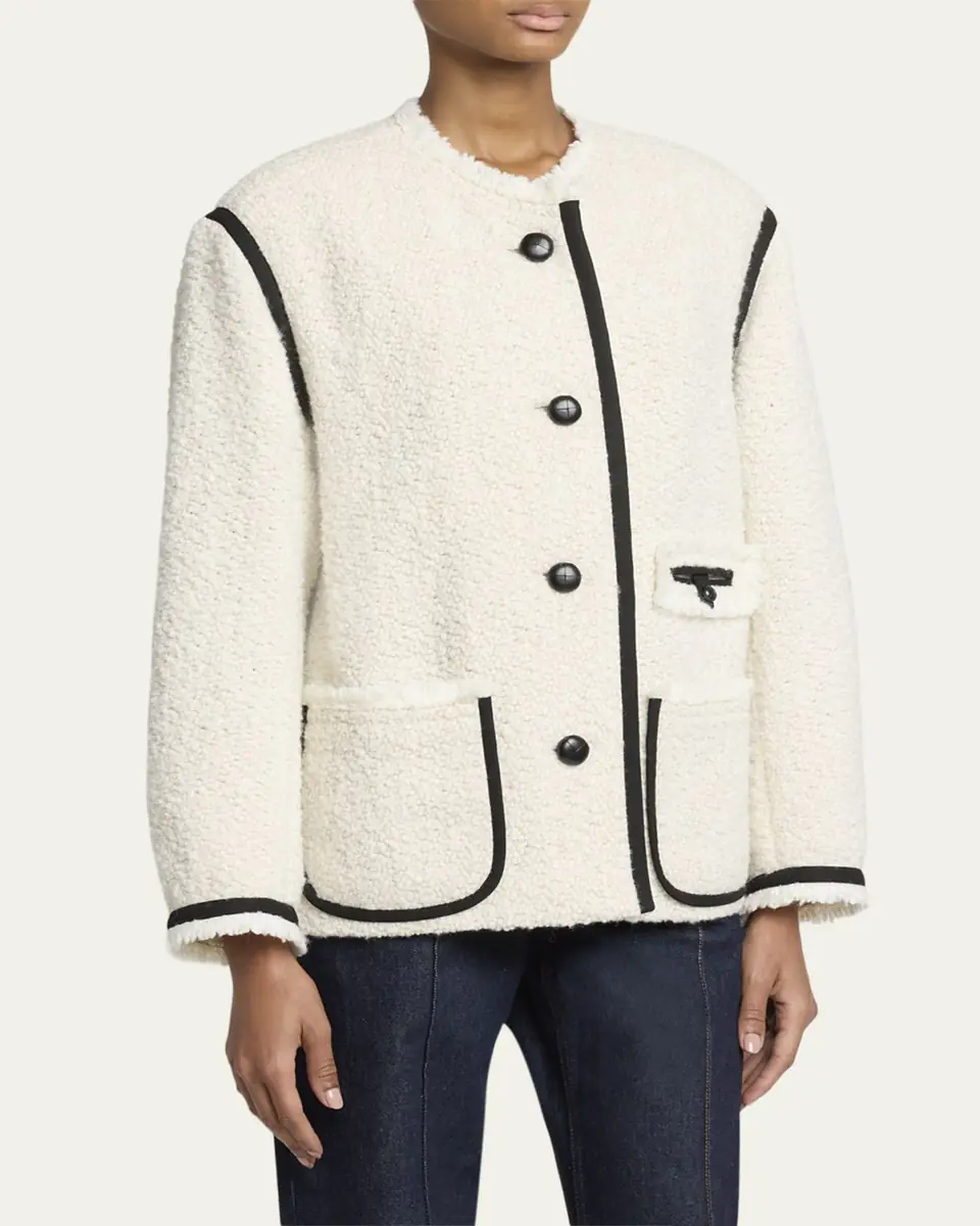 Isabel Marant Maylin Contrast-Trim Tweed Jacket | Thumbnail 4 Isabel Marant Maylin Contrast-Trim Tweed Jacket | Thumbnail 4