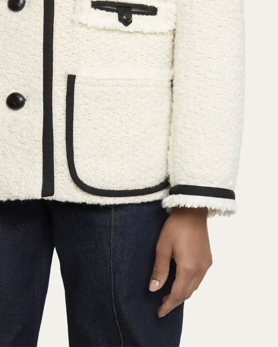 Isabel Marant Maylin Contrast-Trim Tweed Jacket | Thumbnail 5 Isabel Marant Maylin Contrast-Trim Tweed Jacket | Thumbnail 5