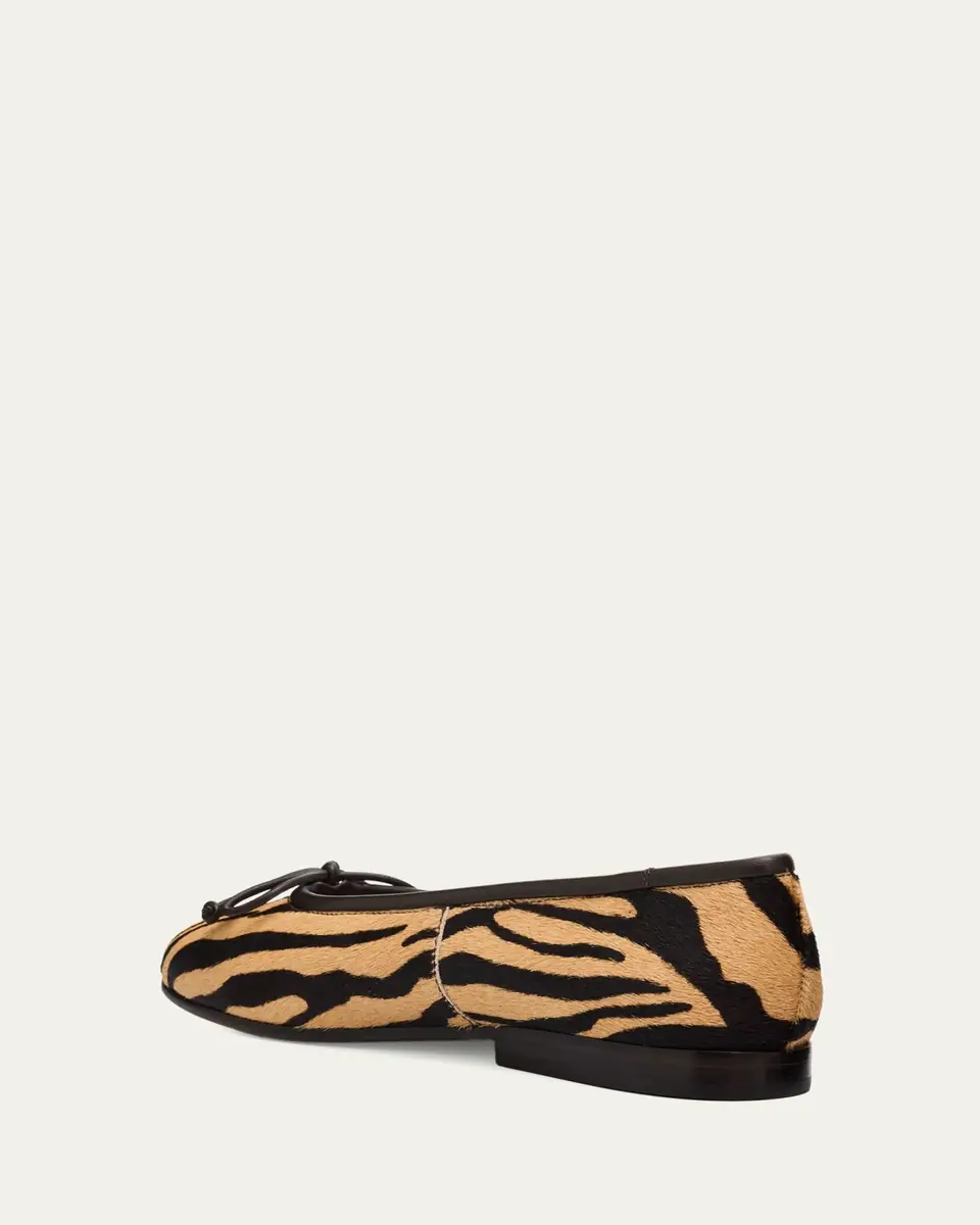 Loeffler Randall Noelle Zebra-Printed Calf Hair Ballerina Flats | Thumbnail 2 Loeffler Randall Noelle Zebra-Printed Calf Hair Ballerina Flats | Thumbnail 2