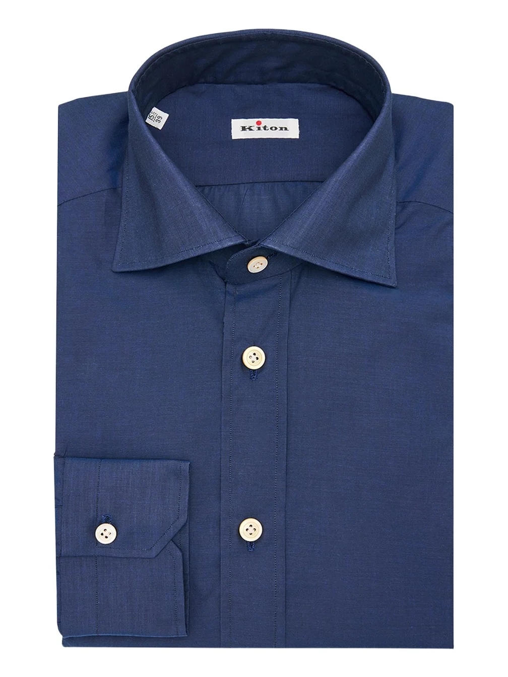 Kiton Men's Cotton Point-Collar Dress Shirt