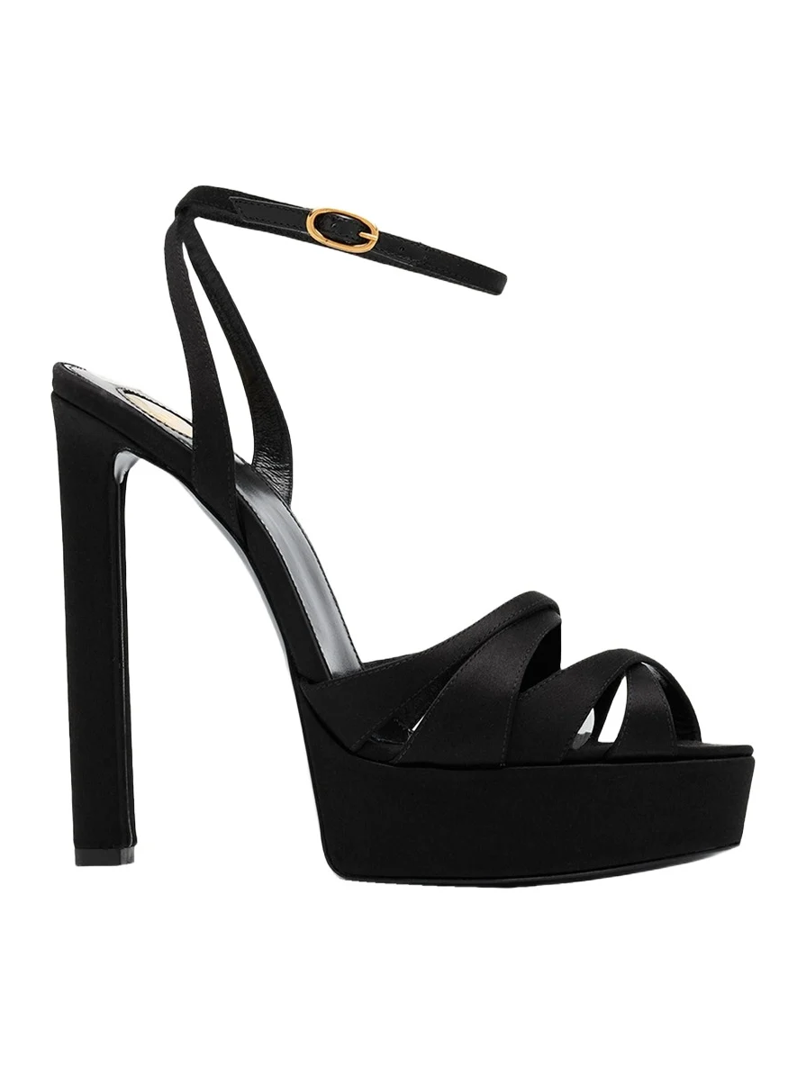 110mm Chandelle Satin Platform Sandals 110mm Chandelle Satin Platform Sandals