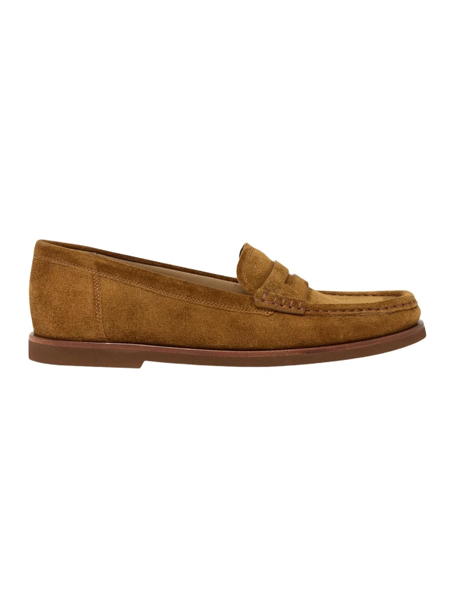 Suede Penny Loafers