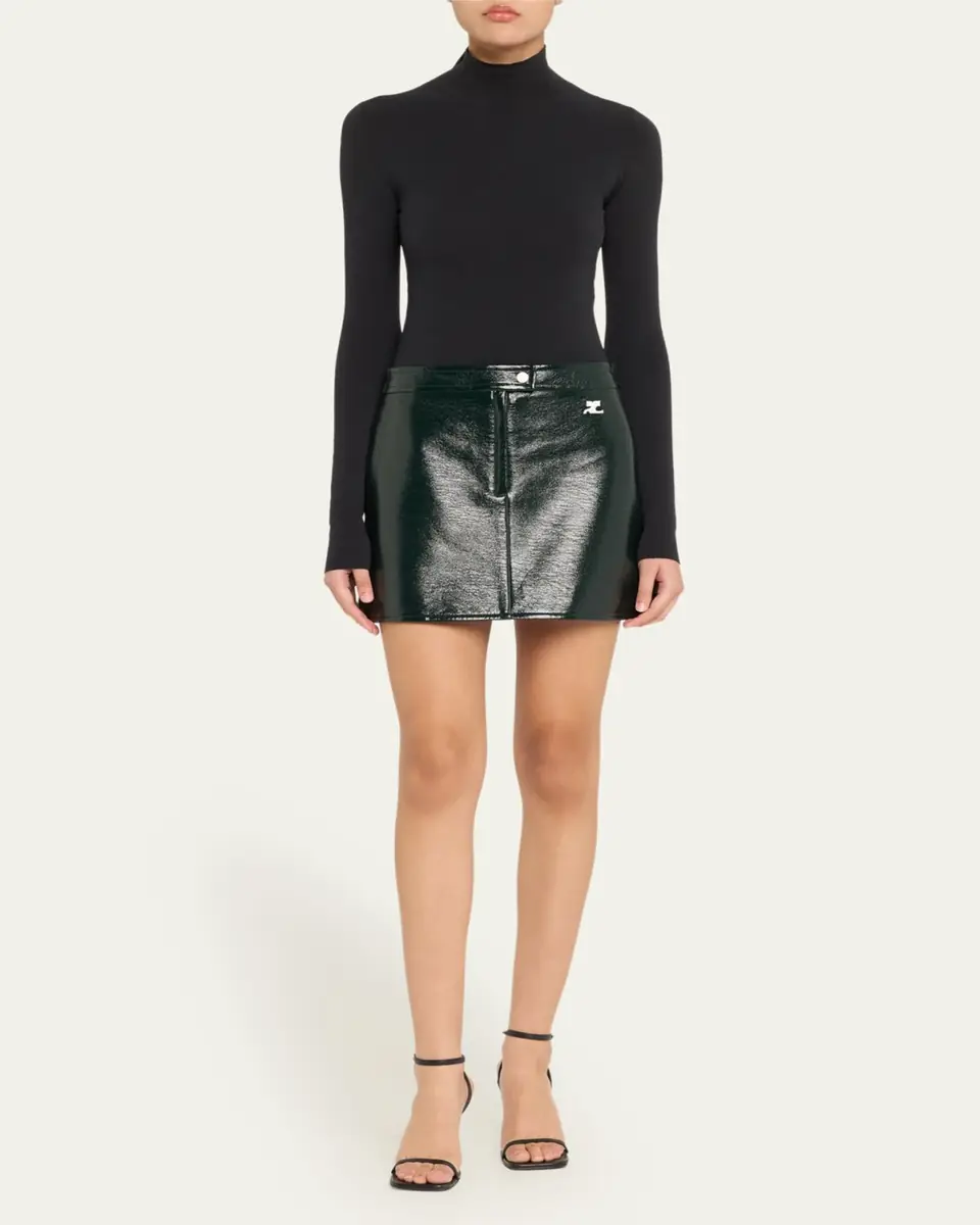 Courrèges Reedition Vinyl Mini Skirt | Thumbnail 6