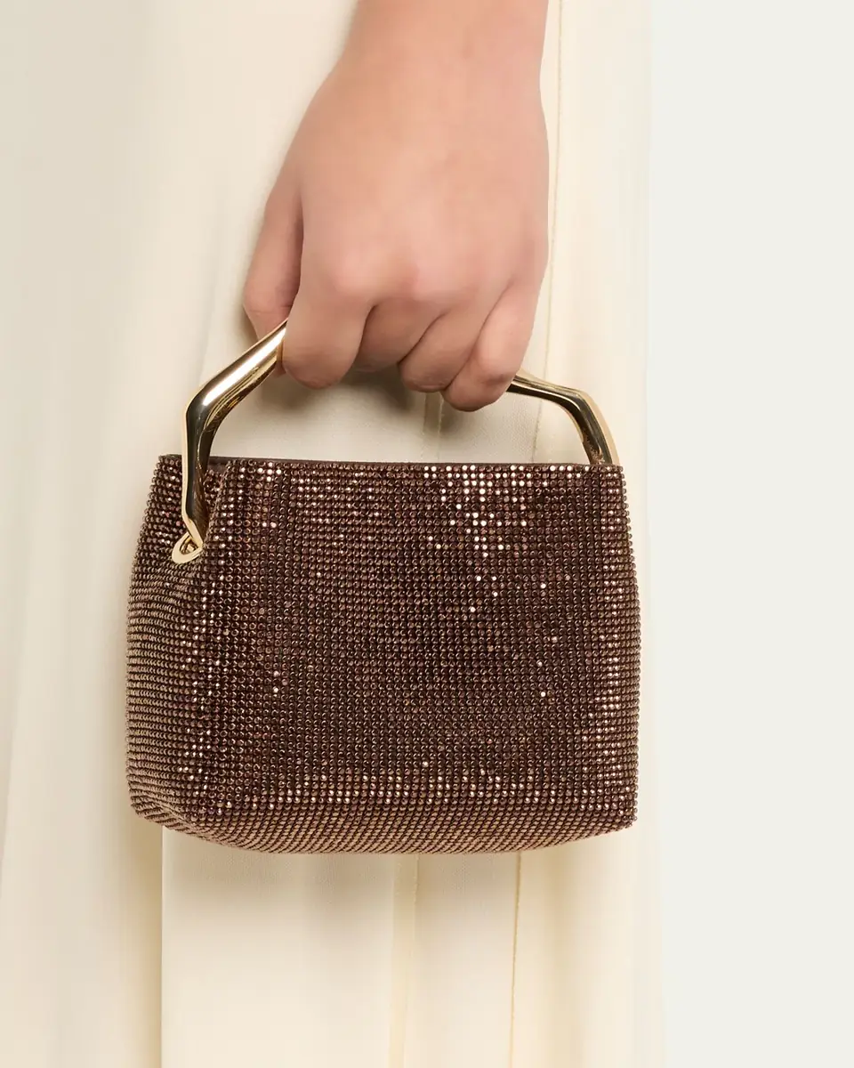 Cult Gaia Solene Mini Rhinestone Sculptural Top-Handle Bag | Thumbnail 4 Cult Gaia Solene Mini Rhinestone Sculptural Top-Handle Bag | Thumbnail 4