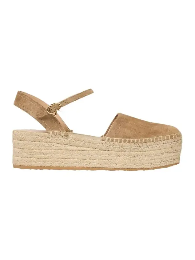 Suede Platform Espadrille Sandals Suede Platform Espadrille Sandals