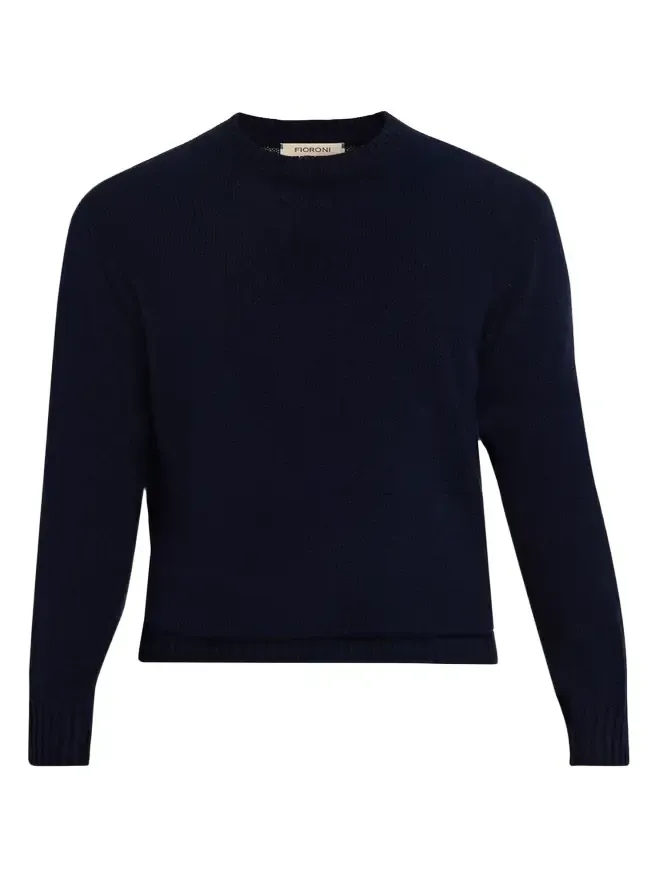Men's Ribbed-Knit Cotton Crewneck Sweater Men's Ribbed-Knit Cotton Crewneck Sweater