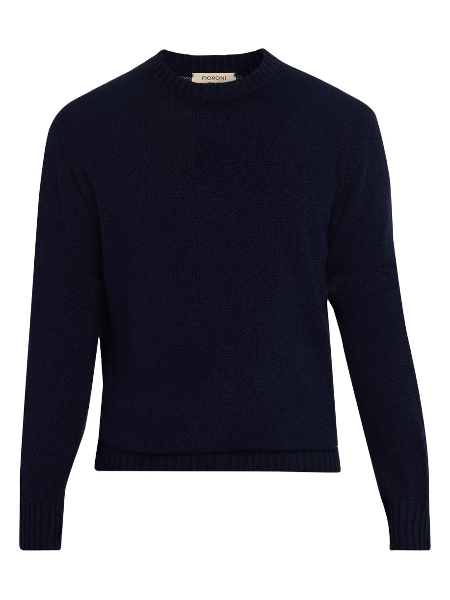 Men's Ribbed-Knit Cotton Crewneck Sweater Men's Ribbed-Knit Cotton Crewneck Sweater
