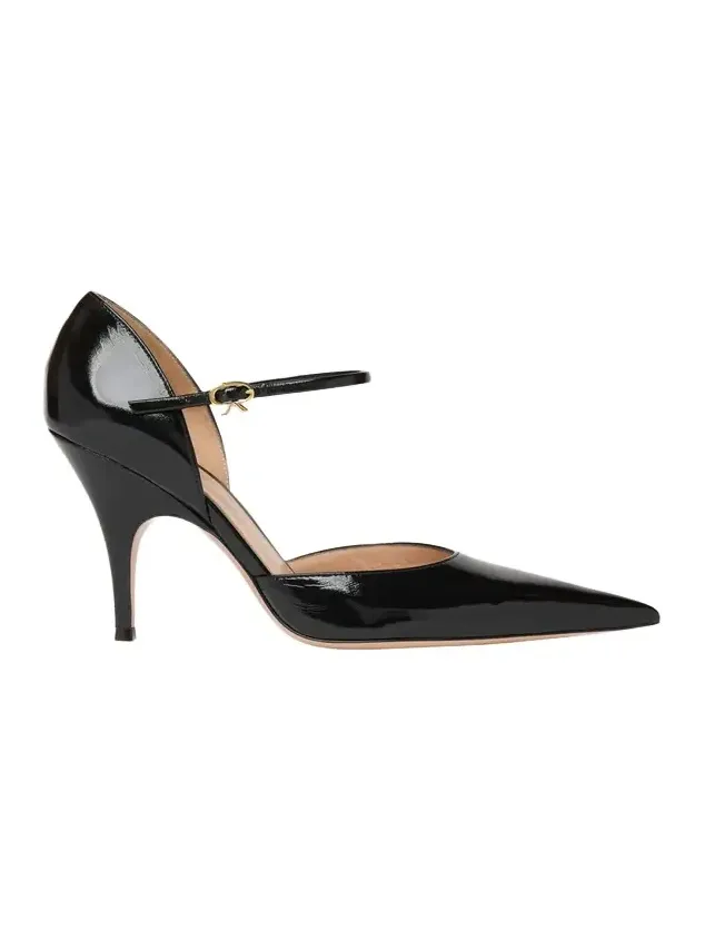 95mm Sofia Patent Leather d'Orsay Pumps 95mm Sofia Patent Leather d'Orsay Pumps