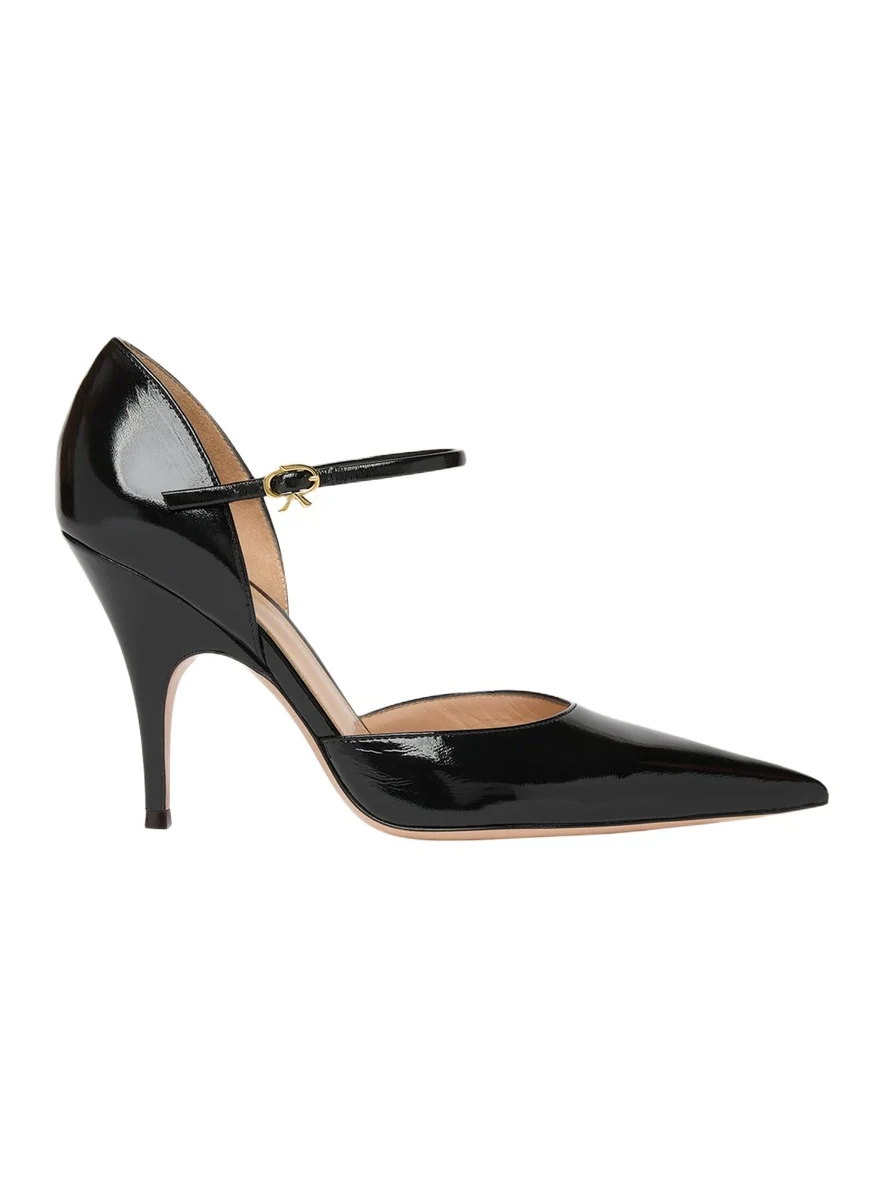 95mm Sofia Patent Leather d'Orsay Pumps