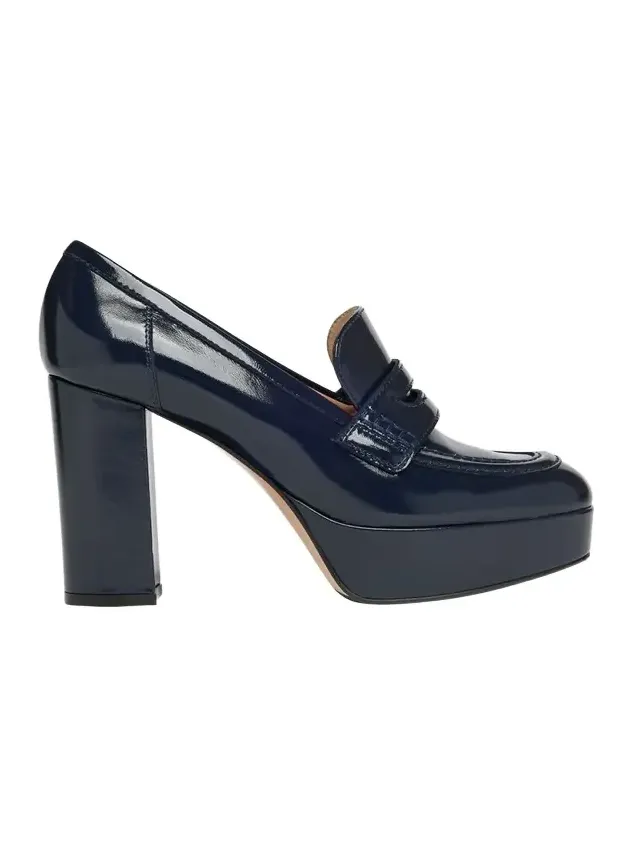 70mm Patent Platform Penny Loafers 70mm Patent Platform Penny Loafers
