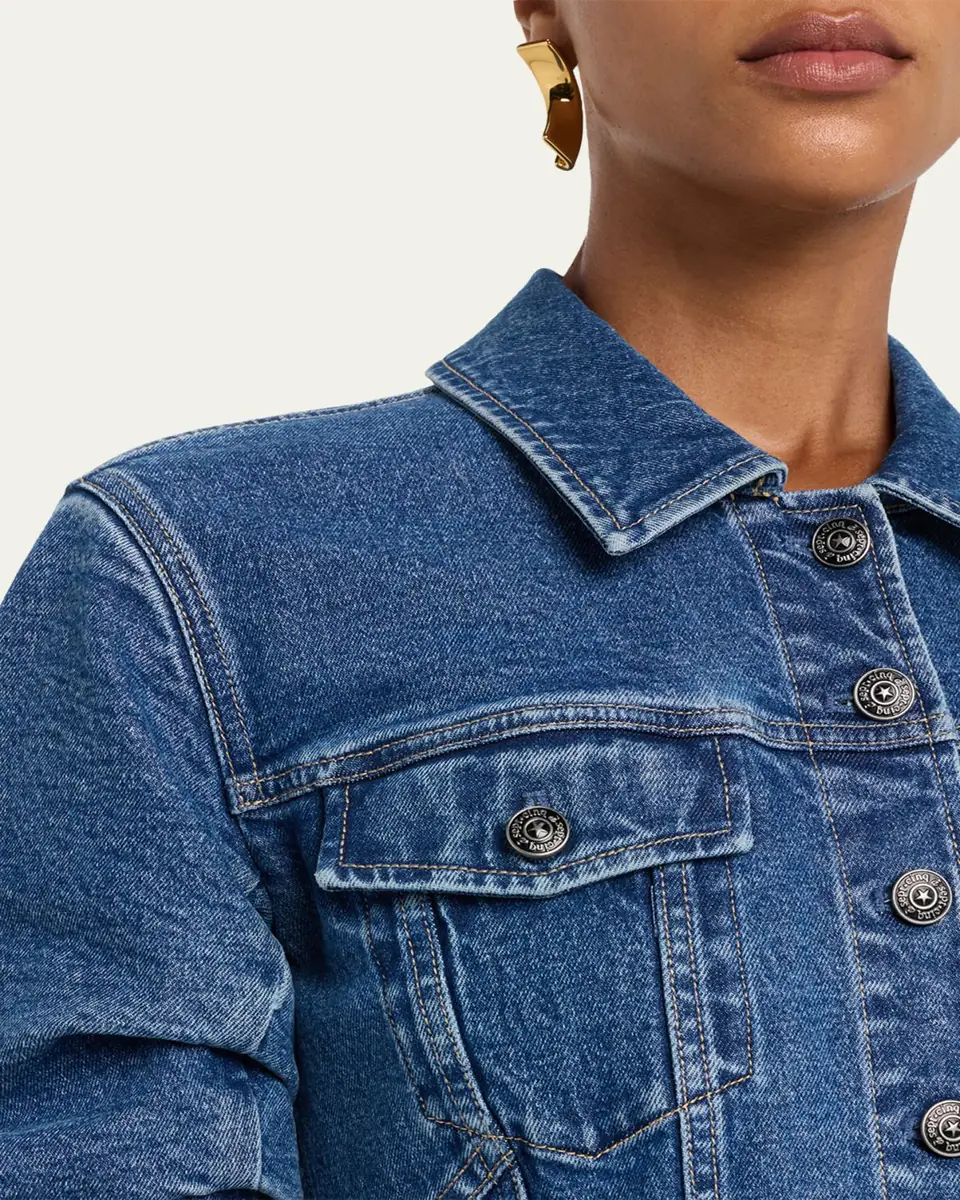 Cinq à Sept Gina Cinched Denim Jacket | Thumbnail 5