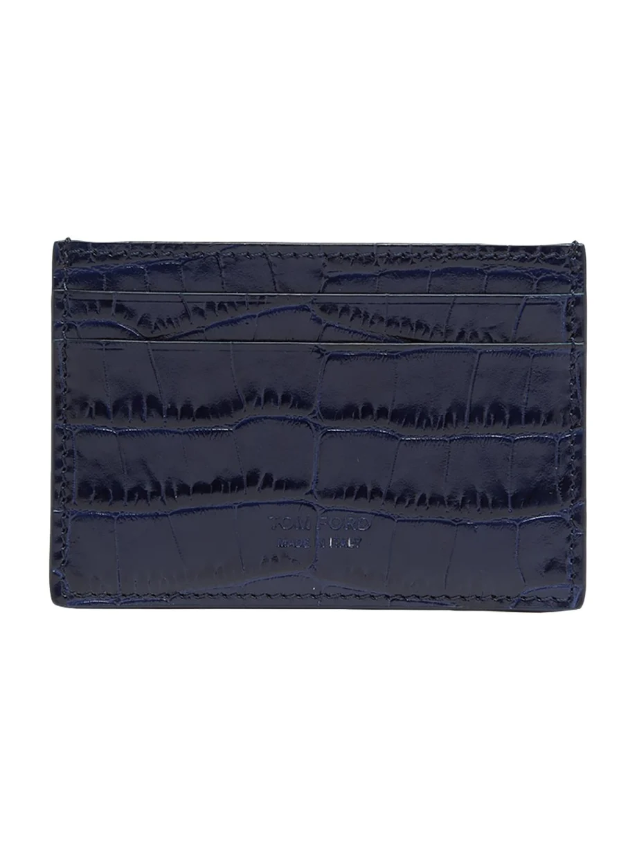 Tom Ford Men's Exotic Line Croc-Effect Card Holder