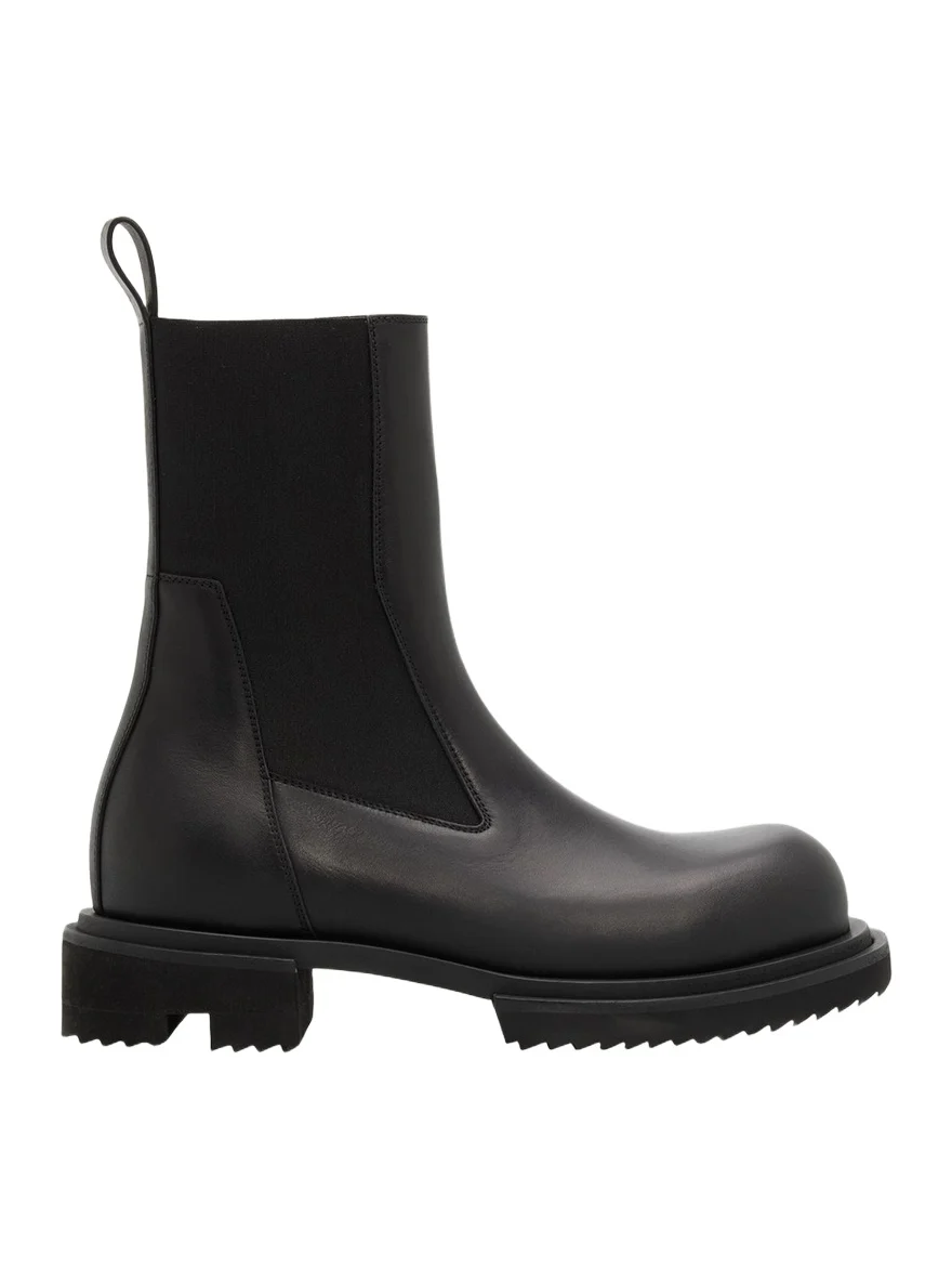 Rick Owens Beatle Gabe Leather Chelsea Boots