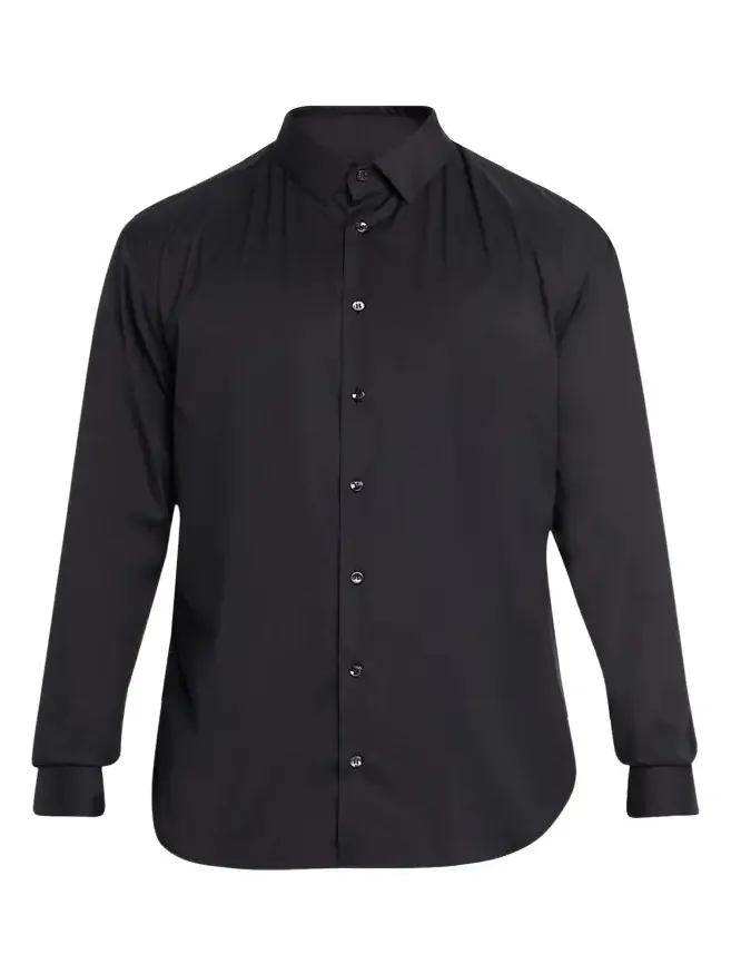Men's Solid Stretch Poplin Sport Shirt Men's Solid Stretch Poplin Sport Shirt