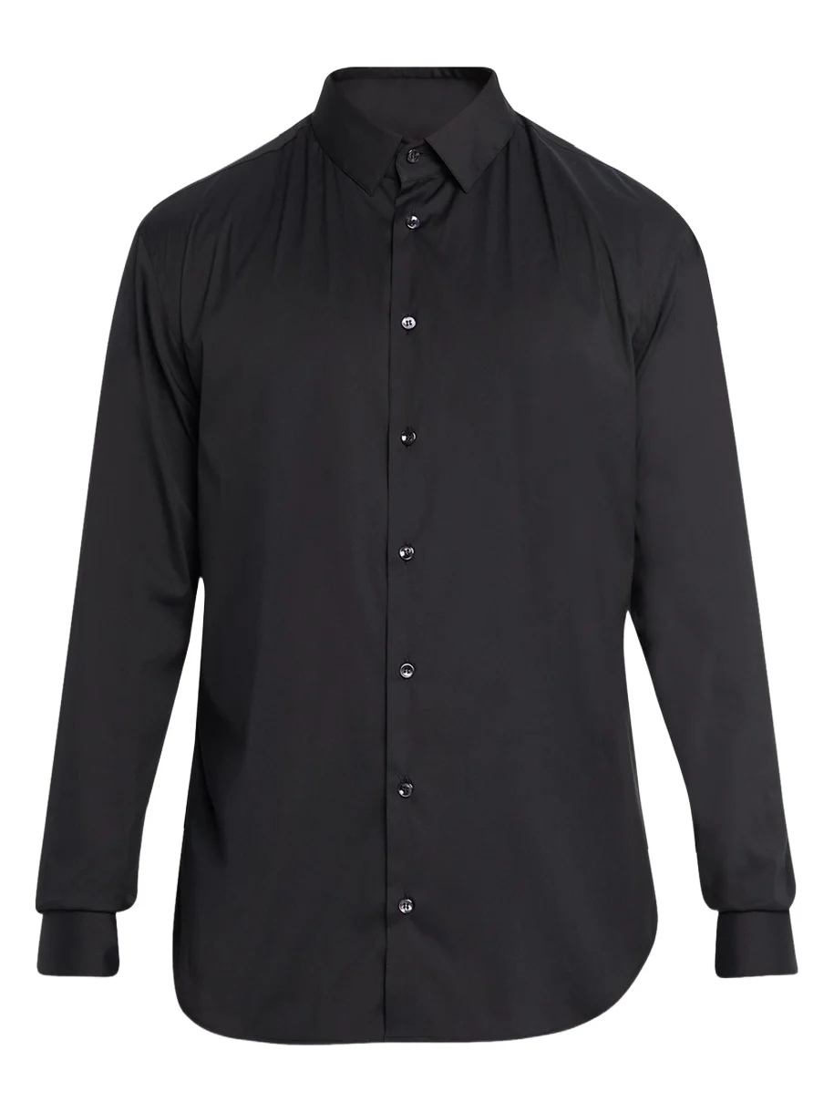 Men's Solid Stretch Poplin Sport Shirt Men's Solid Stretch Poplin Sport Shirt