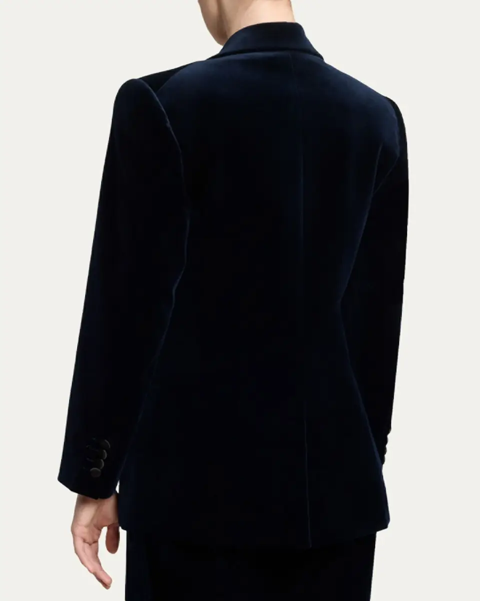 Victoria Beckham Single-Breasted Velvet Tuxedo Jacket | Thumbnail 3