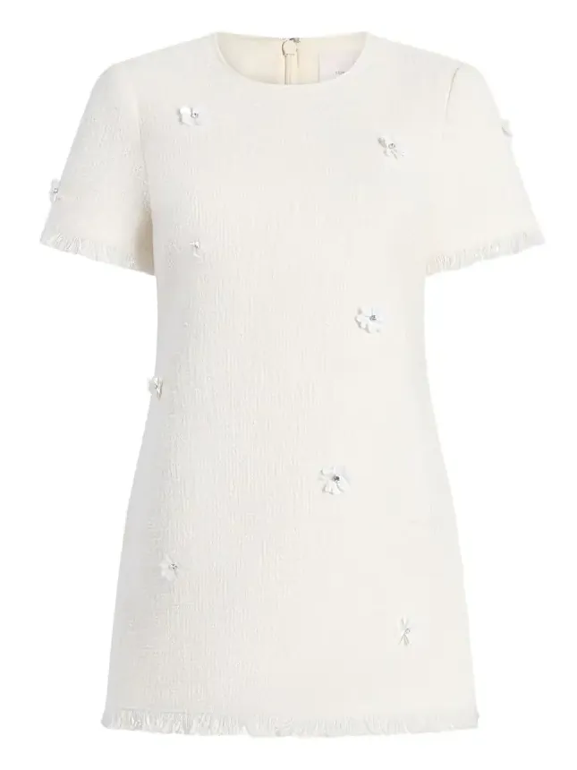 Crunchy Flower Tweed Mini Dress Crunchy Flower Tweed Mini Dress